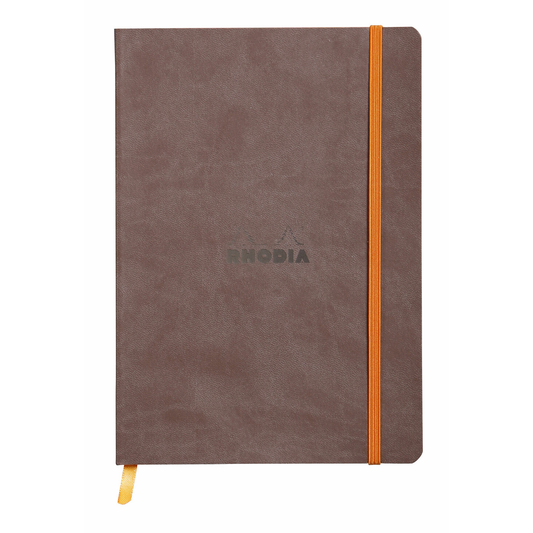 Rhodia Rhodiarama A5 Soft Webnotebook - Chocolate (Dot Grid)