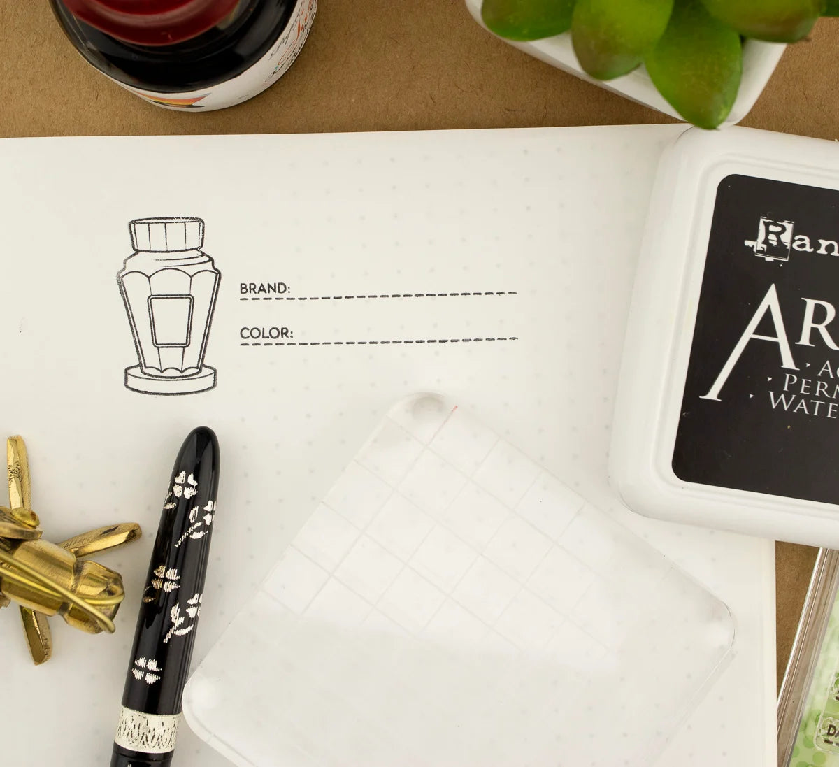 Well Appointed Desk Clear Stamp Set - Nibs & Ink (16 Stamp Designs)