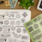 Well Appointed Desk Clear Stamp Set - Stay Posted (15 Stamp Designs)