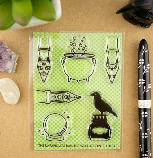 Well Appointed Desk Clear Stamp Set - The Unfamiliars (6 Stamp Designs)