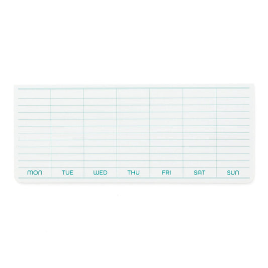Hightide PENCO Sticky Memo Weekly Pad - White