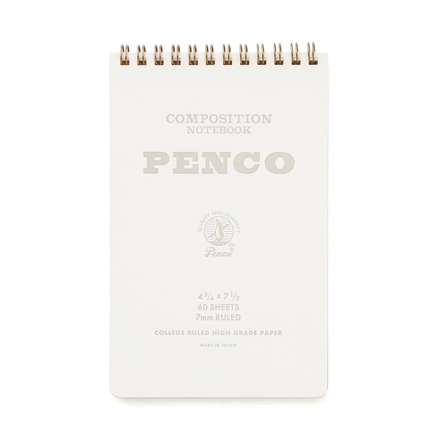 Hightide PENCO Coil Notepad - White