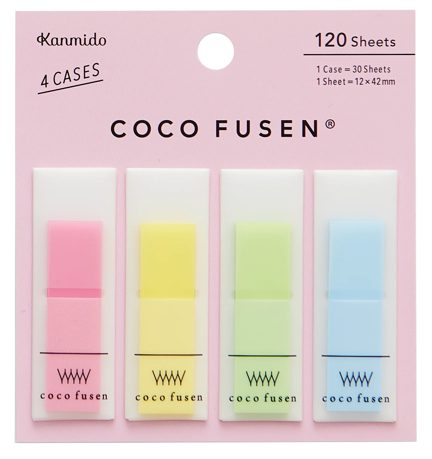 Kanmido Coco Fusen Medium Sticky Notes - Colorful