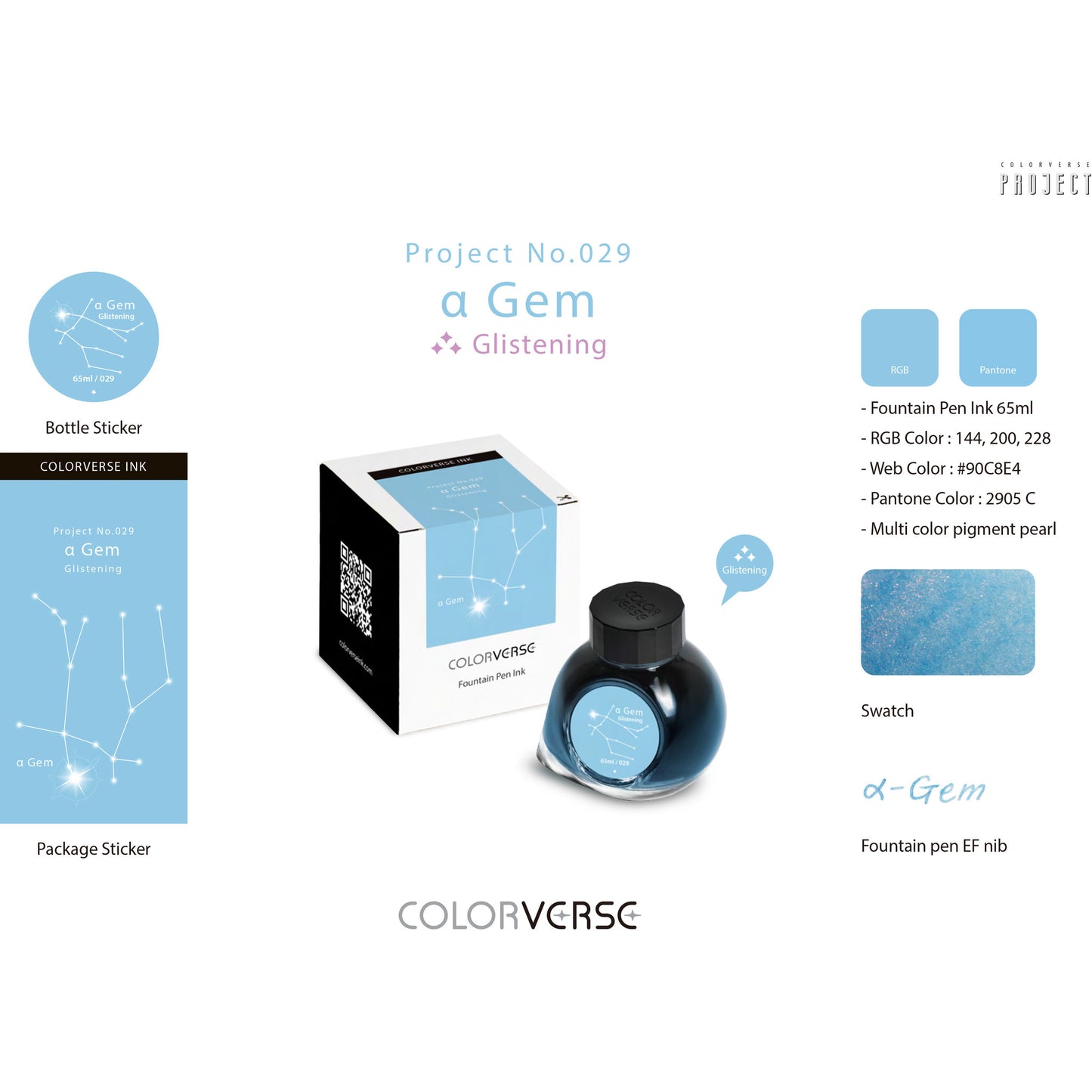 Colorverse α Gem (65ml) Bottled Ink