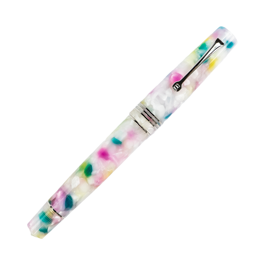 Leonardo Momento Zero Fountain Pen - Confetti with Silver Trim