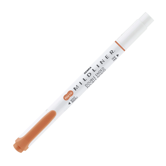 Zebra Mildliner Double Ended Highlighter - Mild Copper