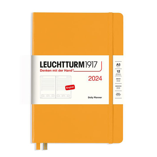 Leuchtturm1917 2024 A5 Medium Hardcover Daily Planner - Rising Sun