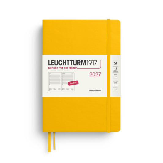 Leuchtturm1917 2027 A5 Medium Hardcover Daily Planner - Sunflower