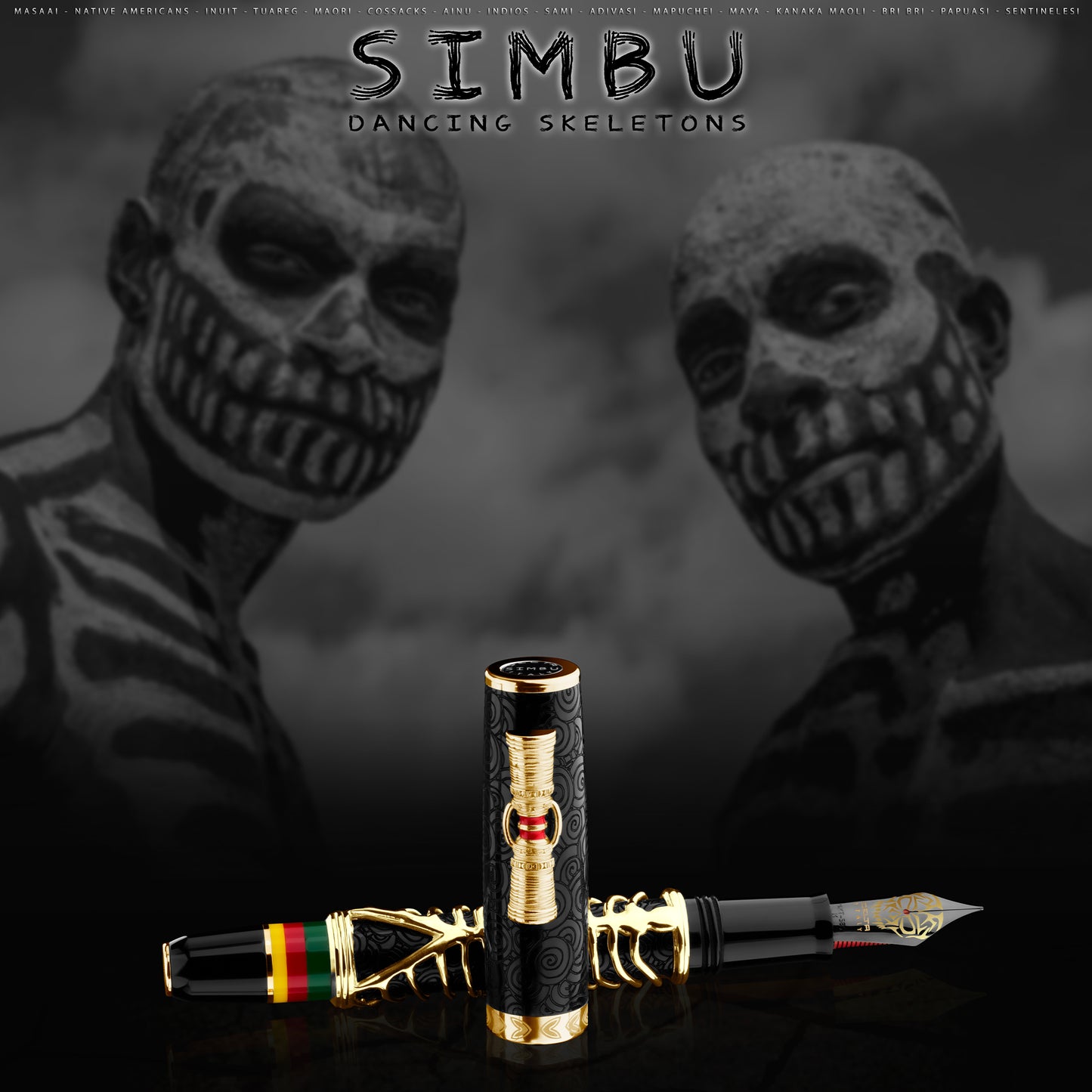 Delta Indigenous People 14K Fountain Pen - Simbu Vermeil (88 Limited Edition)