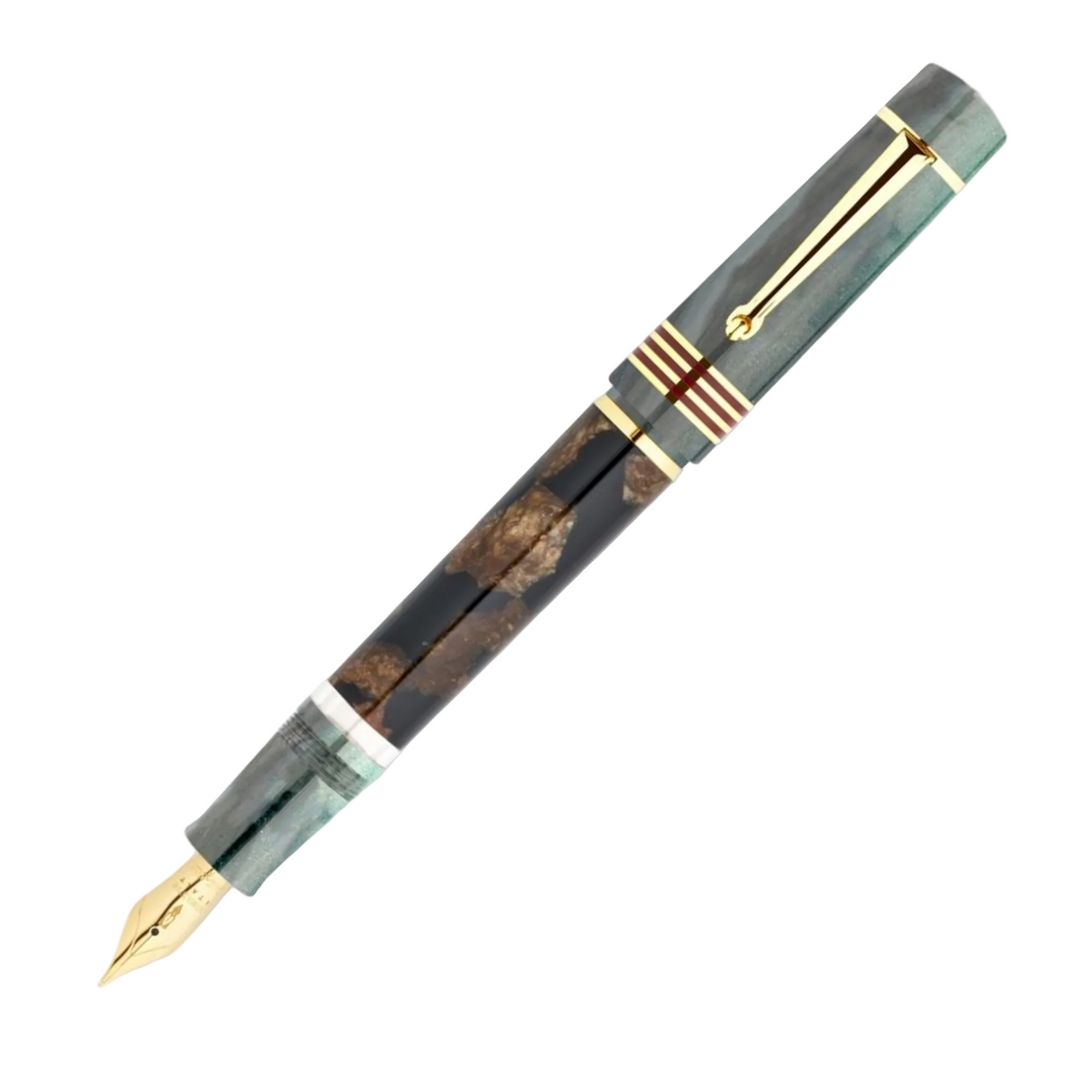Delta Four Rings Collection 14K Fountain Pen - Dolomiti Winter Stone (Limited Edition)