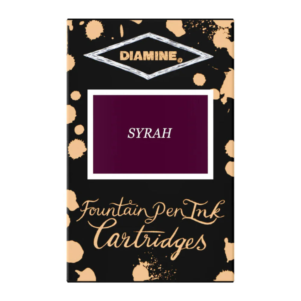 Diamine Syrah Ink Cartridges (Set of 18)