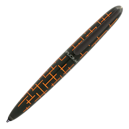 Diplomat Elox Matrix Ballpoint - Black Orange