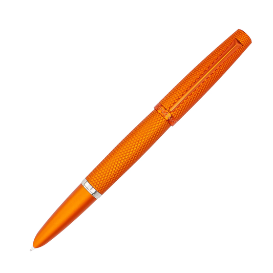 Diplomat Viper Fountain Pen - Orange Guilloche