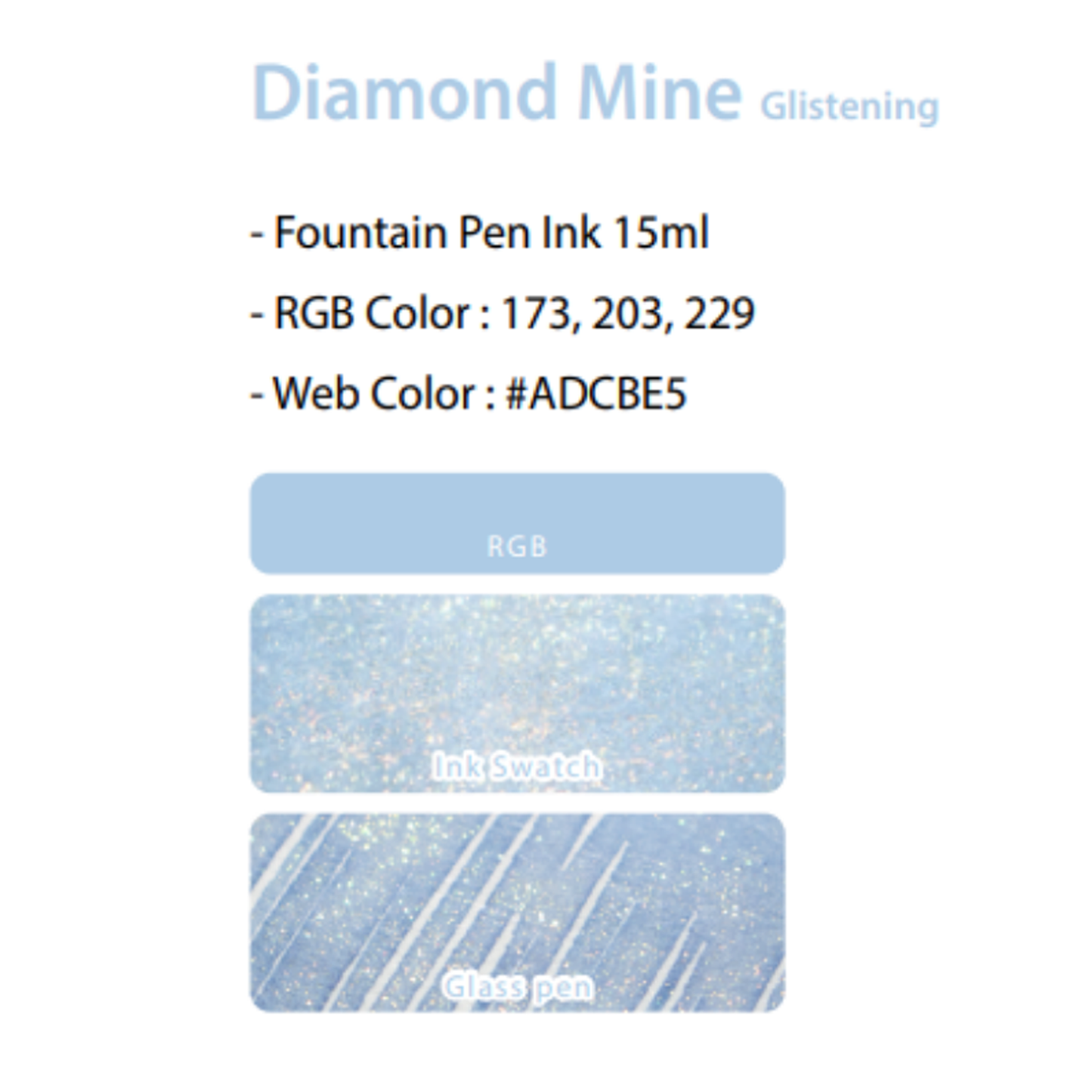 Colorverse Diamond Mine (15ml) Bottled Ink (USA Special Series, Arkansas)
