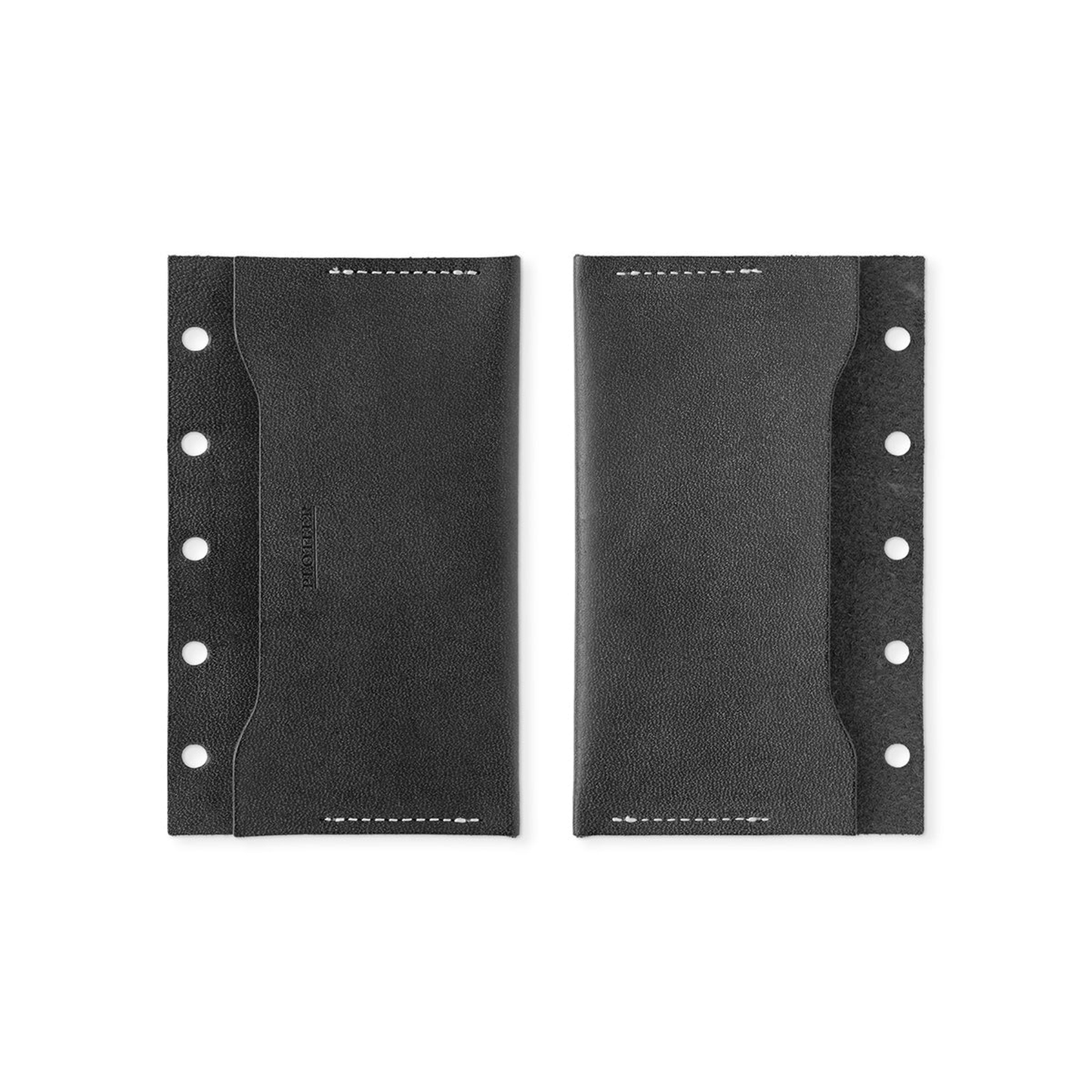 PLOTTER Accessory Refill Double Pocket Leather Card Case - Mini 5 Size