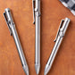 Tactile Turn Standard Bolt Action Pen - Titanium with Damasteel Tip + Top (Limited Edition)