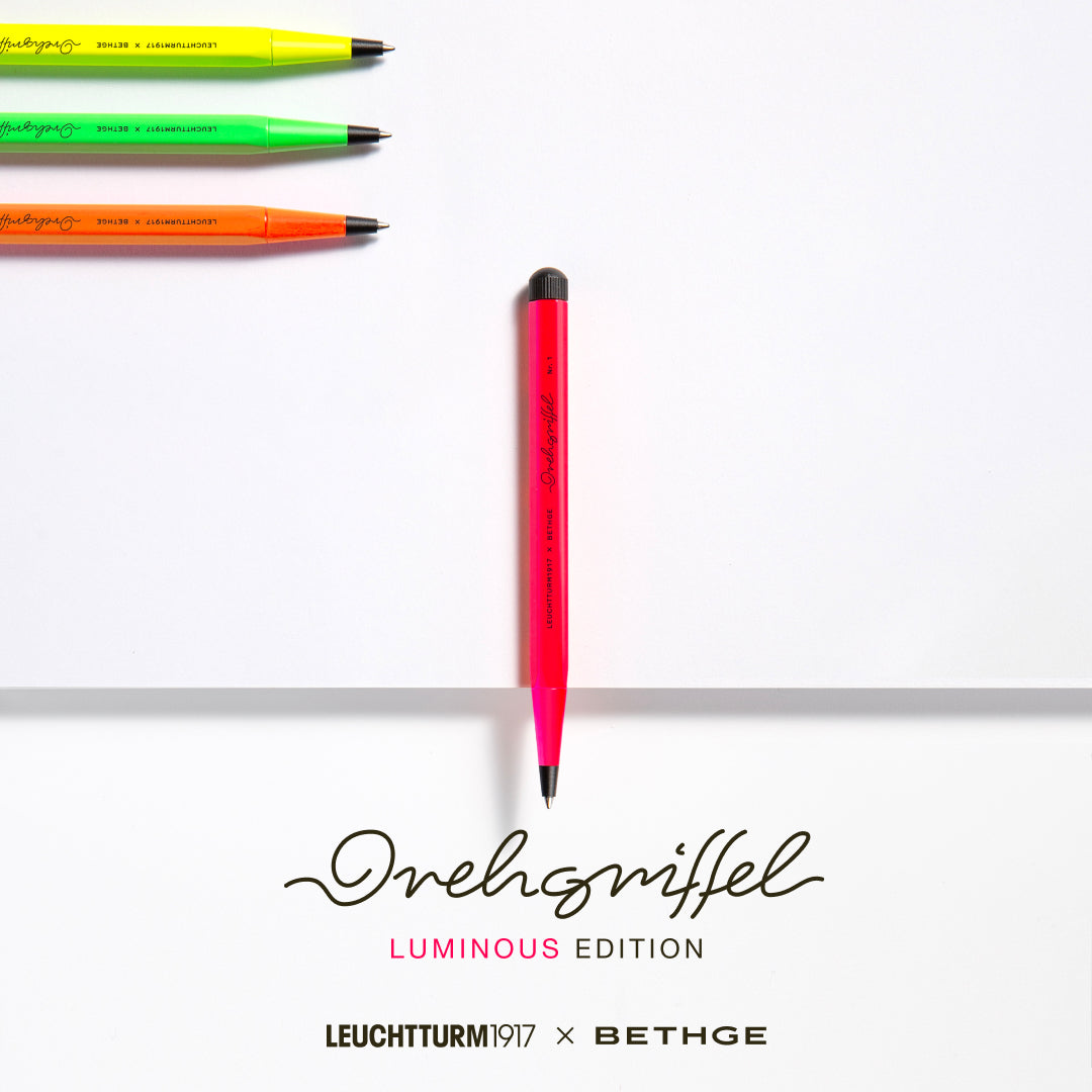 Leuchtturm1917 x Bethge Drehgriffel Nr. 1 Luminous Edition Ballpoint - Yellow (Limited Edition)