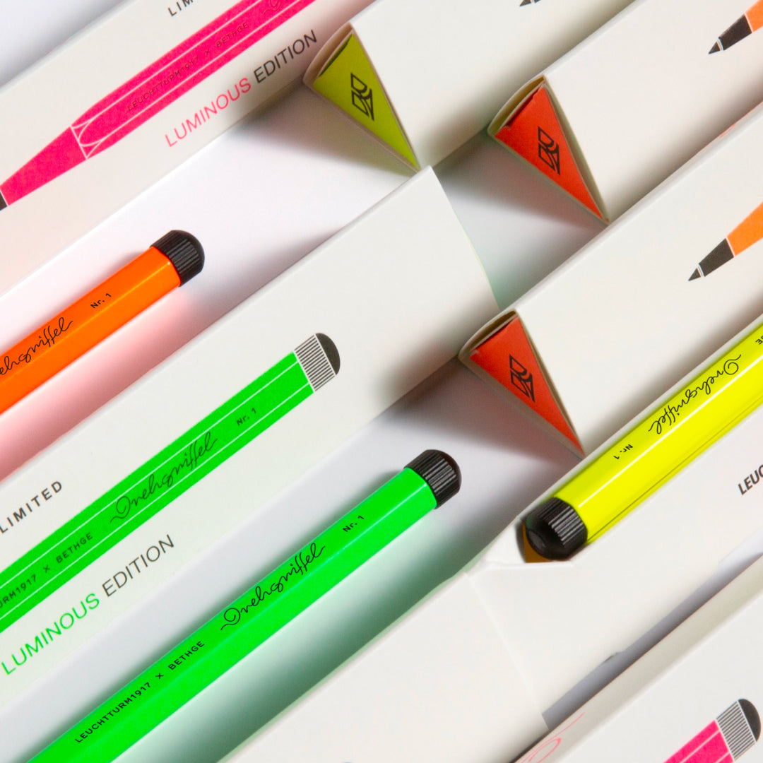 Leuchtturm1917 x Bethge Drehgriffel Nr. 1 Luminous Edition Ballpoint - Yellow (Limited Edition)