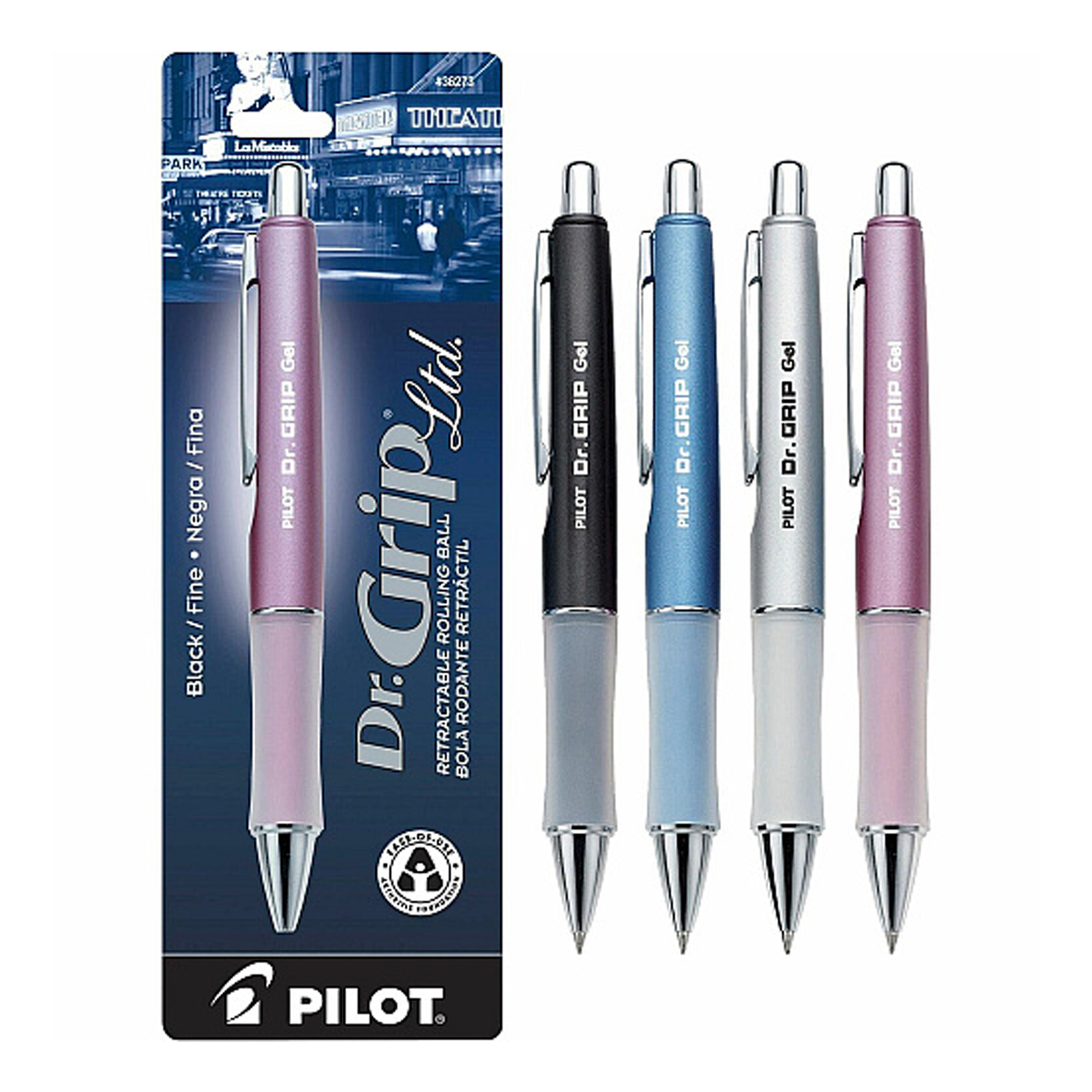Pilot Dr. Grip Retractable Ballpoint - Metallic Blue