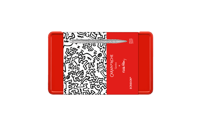 Caran d'Ache Ecridor™ Keith Haring Ballpoint Pen & Leather Case (Special Edition)