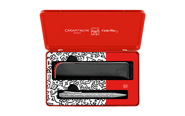 Caran d'Ache Ecridor™ Keith Haring Ballpoint Pen & Leather Case (Special Edition)