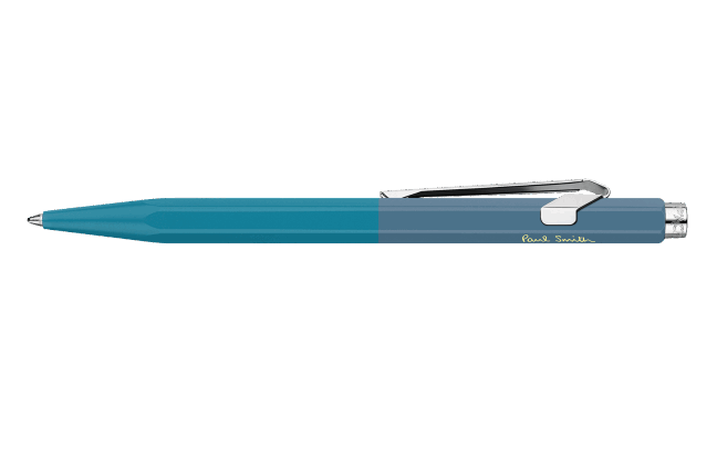 Caran d'Ache 849 Paul Smith Ballpoint - Cyan Blue/Steel Blue (Special Edition)