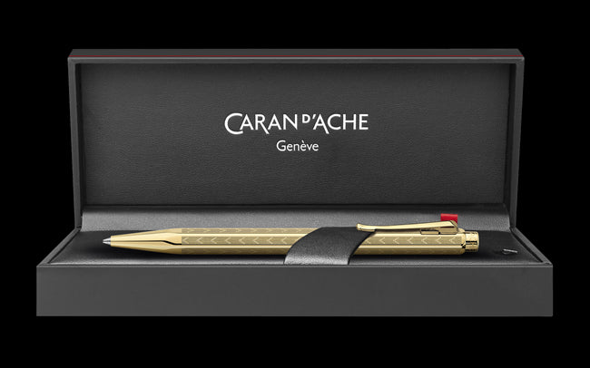 Caran d'Ache Ecridor Ballpoint - Chevron Gold