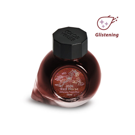 Colorverse Red Horse (15ml) Bottled Ink - Glistening Purple Blue (2026 Special Ink)