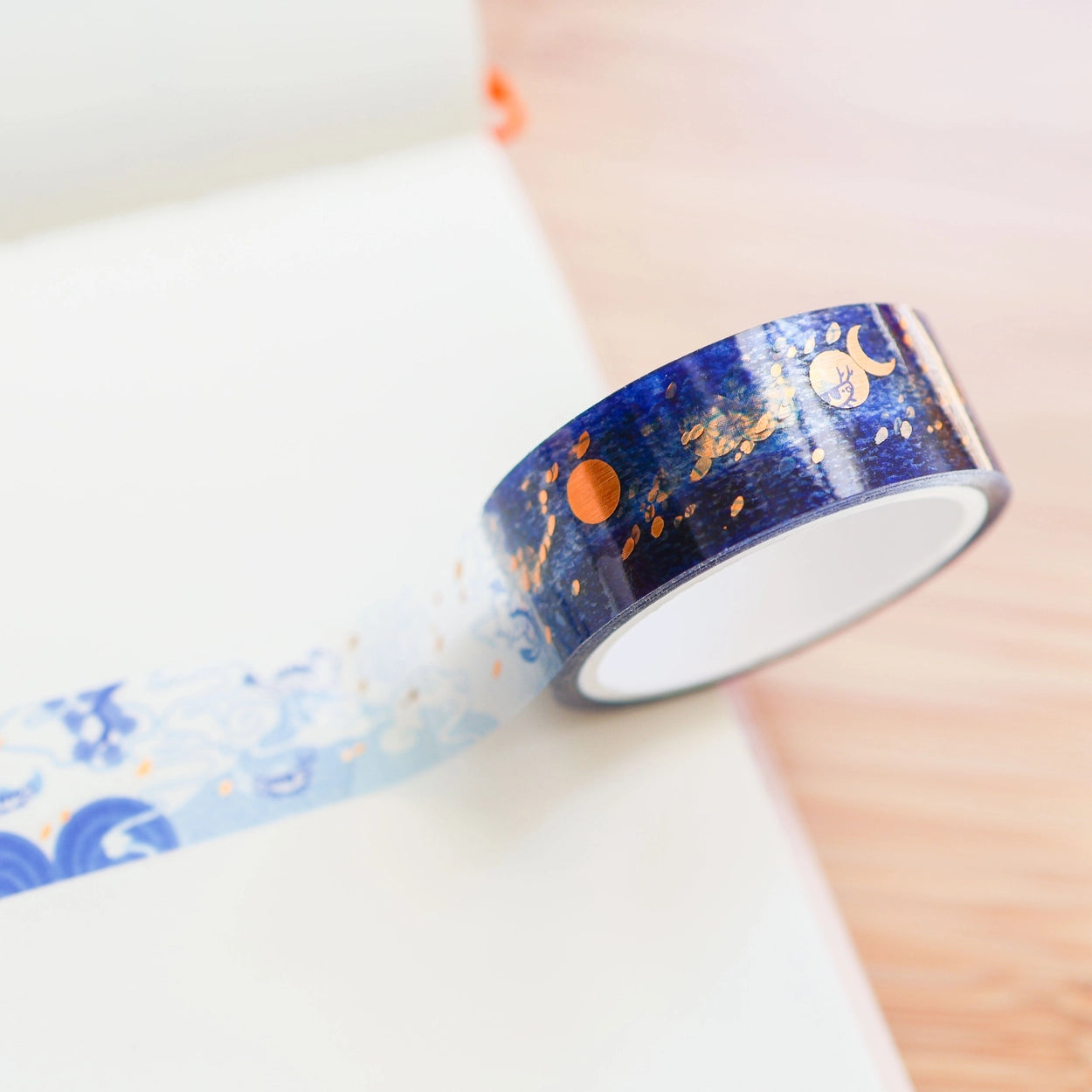 Faire PET Washi Tape - Foil Blue Shragon and Drimpy