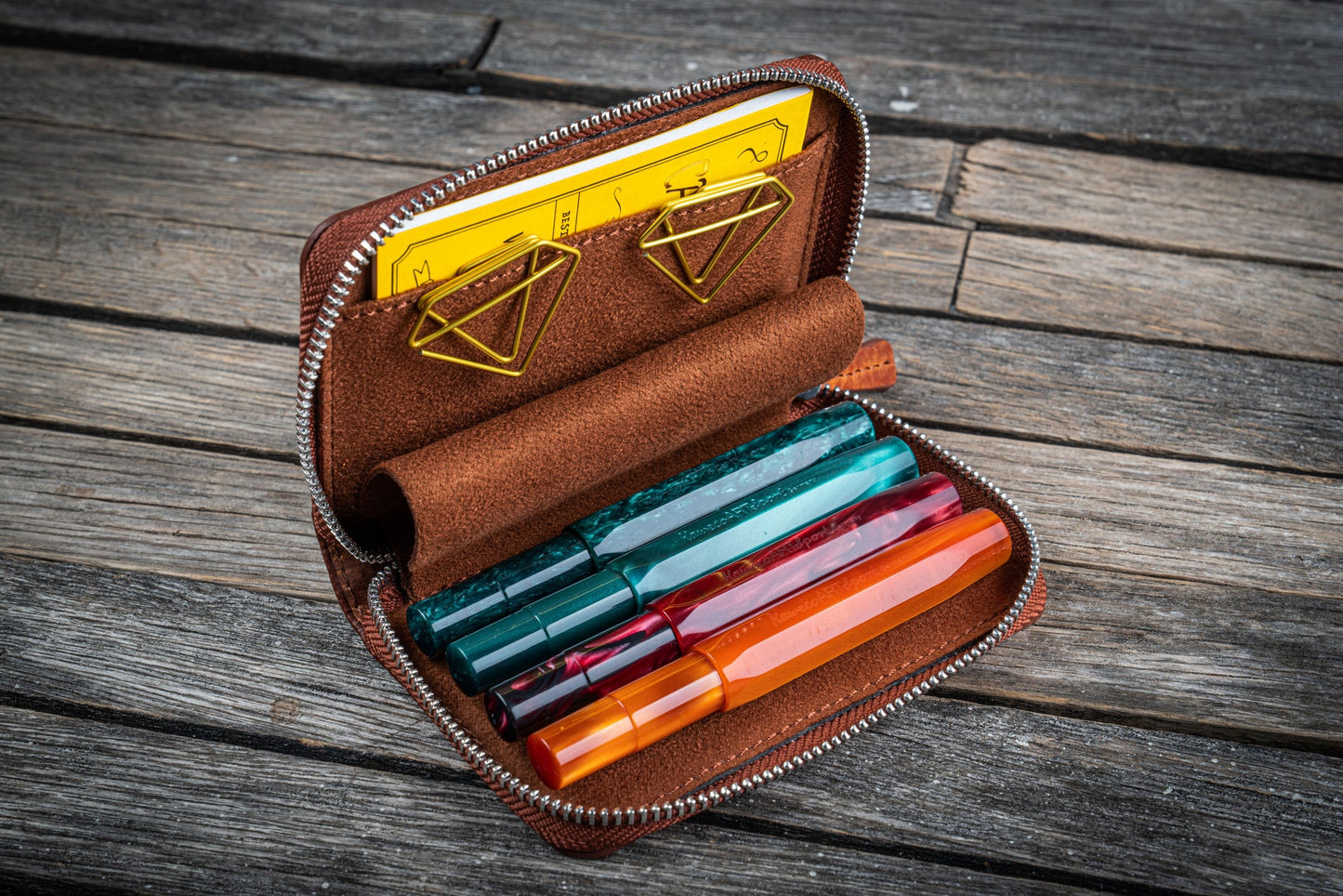 Galen Leather EDC Wallet - Crazy Horse Tan