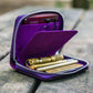 Galen Leather EDC Wallet - Purple