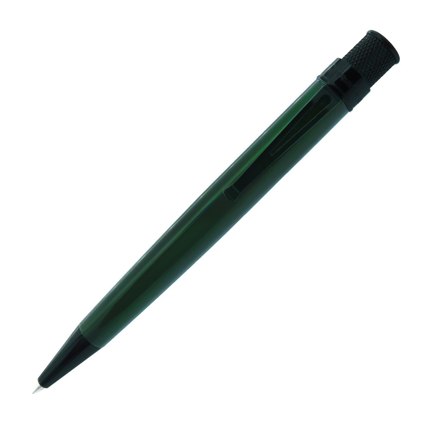 Retro 51 Tornado Stealth Lacquer Rollerball - Emerald Green