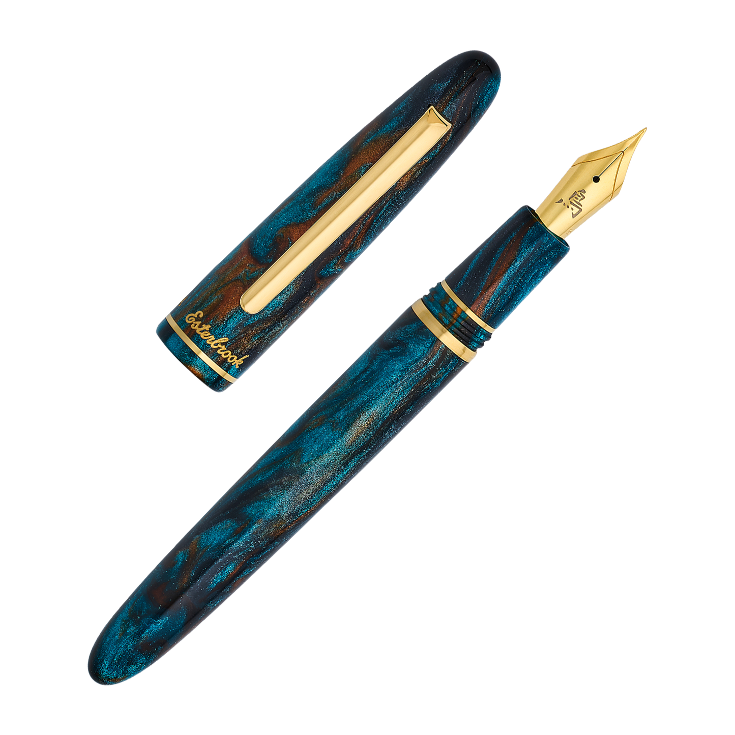 Esterbrook x BUNGUBOX Kachofugetsu Fountain Pen - Kingfisher