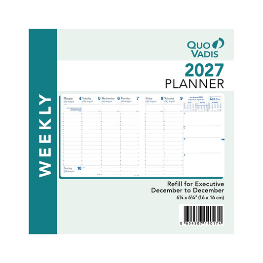 Quo Vadis 2027 Executive Planner Refill