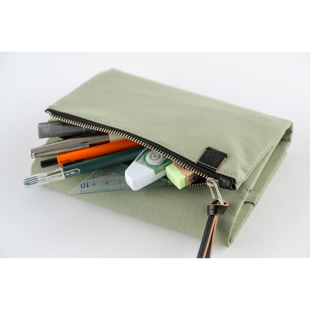Hobonichi A6 Techo Cover Only - Tragen: Oakmoss