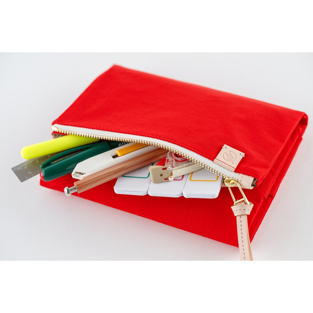 Hobonichi A6 Techo Cover Only - Tragen: Red