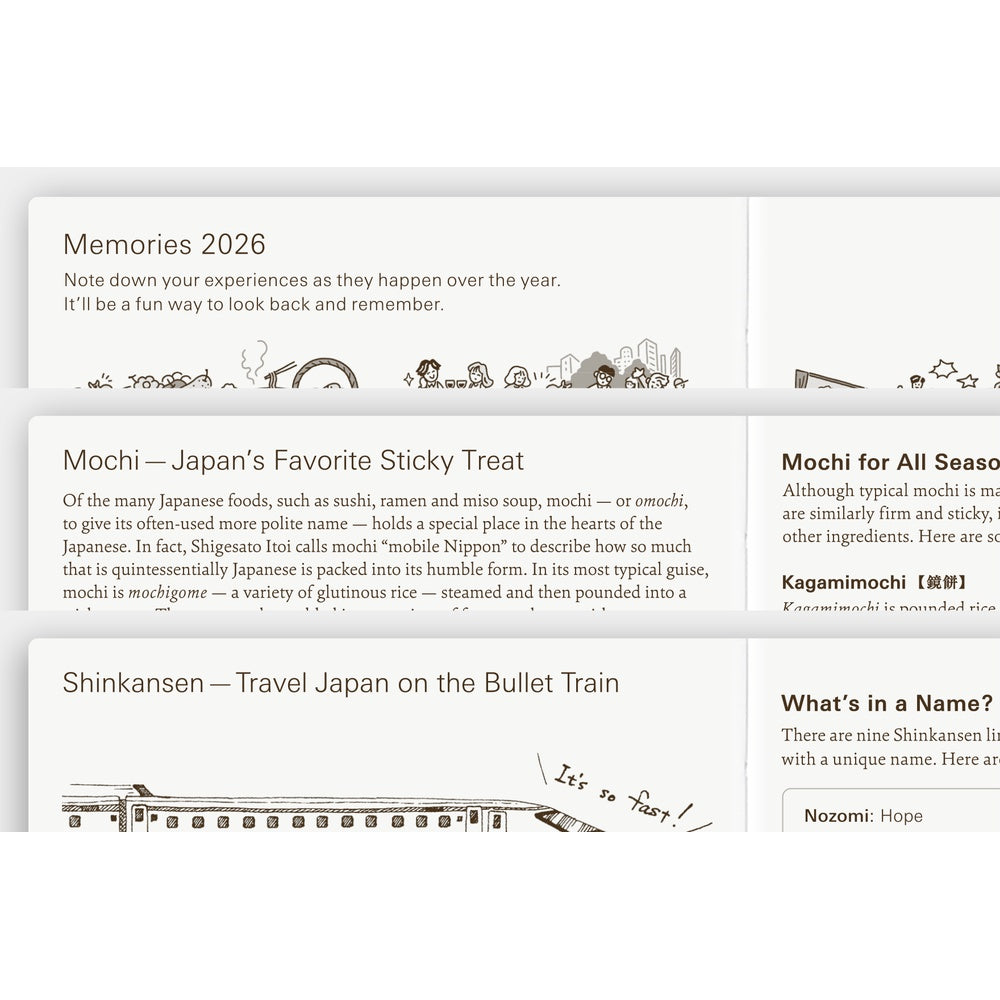 Hobonichi 2026 A6 Techo Planner Book (English)