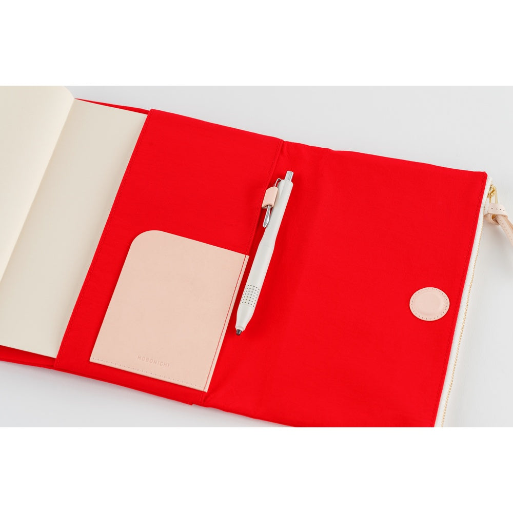 Hobonichi A5 Cousin Cover Only - Tragen: Red