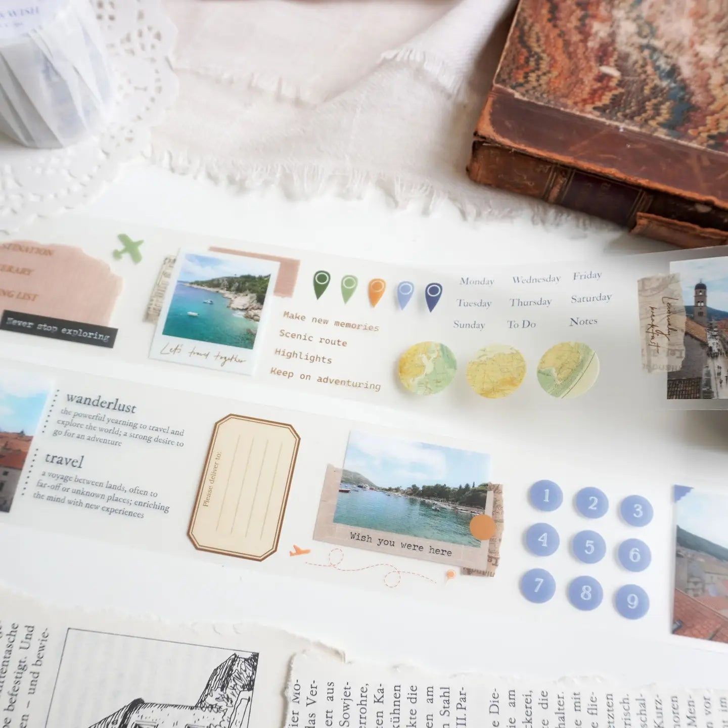 Note & Wish Washi Tape - Wanderlust PET