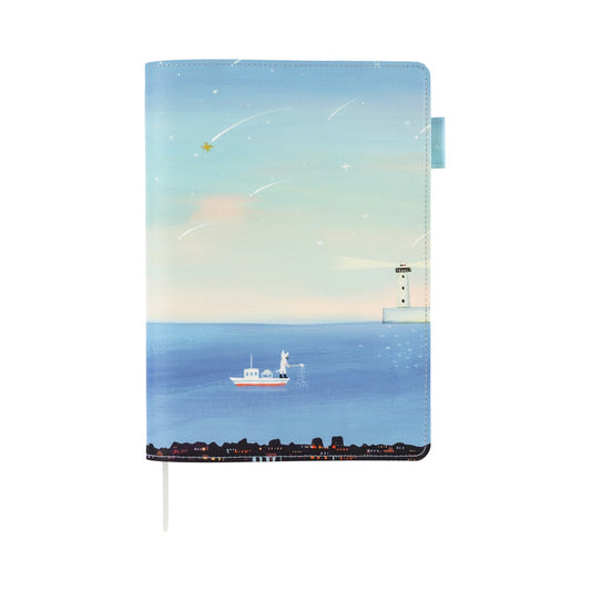 Hobonichi A5 Cousin 5-Year Leather Cover Only - Hiroko Kubota: The Sea’s Dream at Dawn