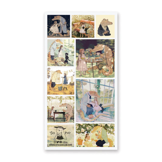 Faire Stickii Sticker Sheet - Croco & the Girl
