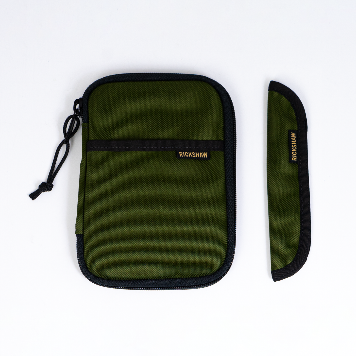 Rickshaw Bagworks Fillmore Pen Case - Moss with Sandstone