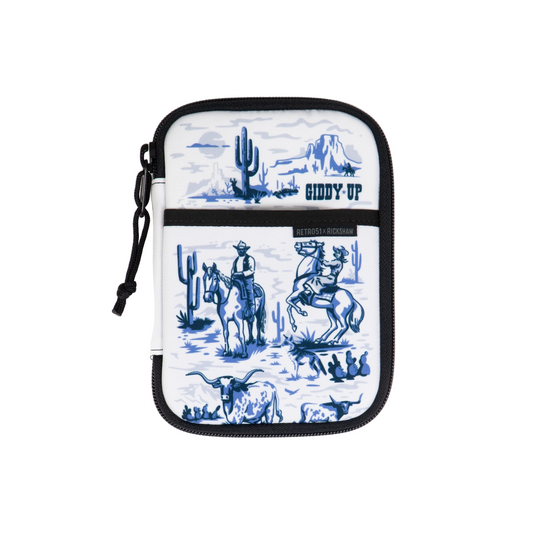 Rickshaw Bagworks Fillmore Pen Case - Giddy Up - Blue (Dromgoole's Exclusive)