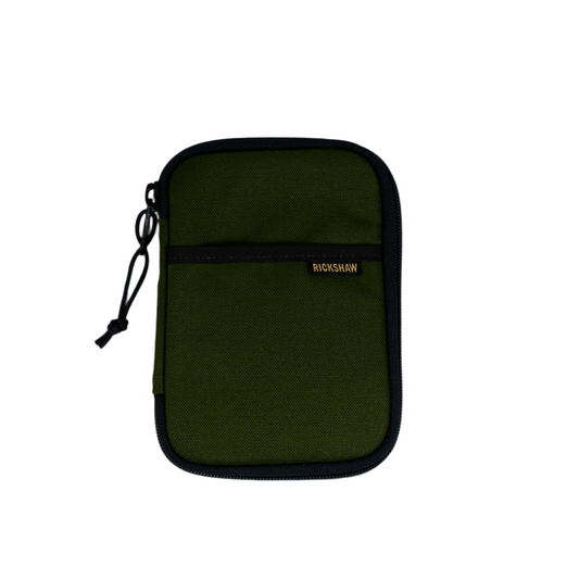 Rickshaw Bagworks Fillmore Pen Case - Moss with Sandstone
