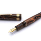 Leonardo Momento Zero Grande Masterpiece Ebonite Fountain Pen - Flame (14K Nib)