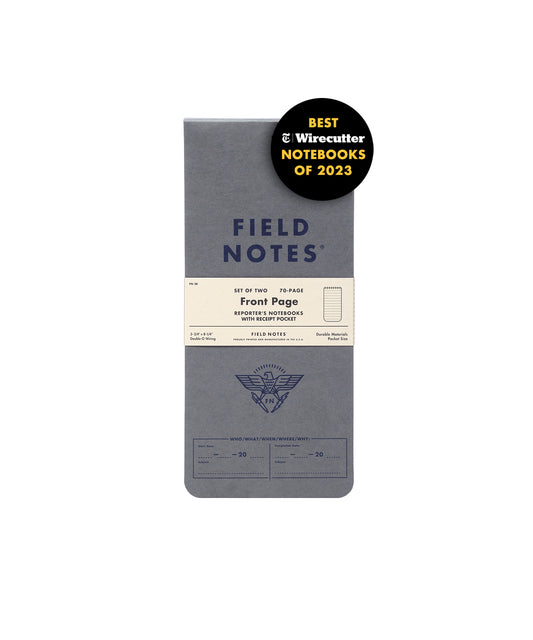 Field Notes Front Page Reporter's Notebook - Front Page (2-Pack)