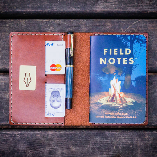 Galen Leather No. 33 Field Notes Cover - Chocolate Brown