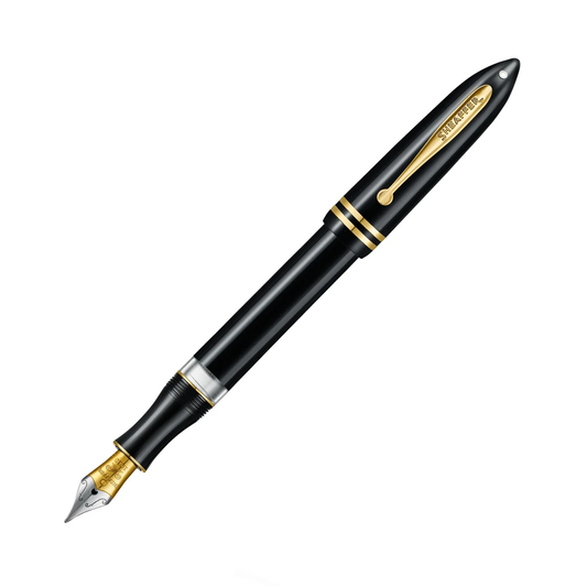 Sheaffer Balance III E893 Fountain Pen - Glossy Black with Gold Trim