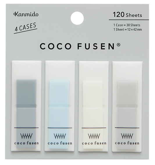 Kanmido Coco Fusen Medium Sticky Notes - Cool Gray