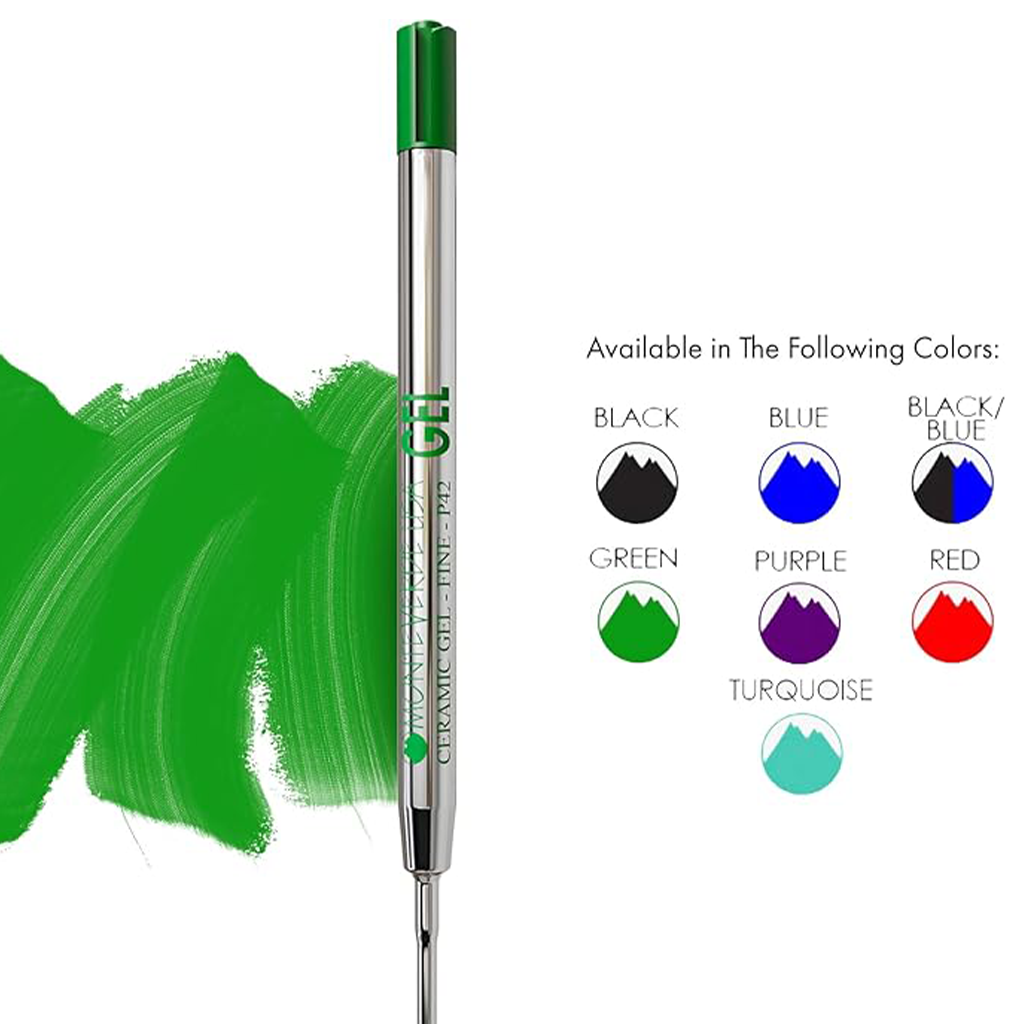 Parker Capless Gel Refill by Monteverde USA® - Green Fine (2 ea)